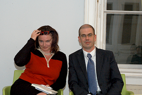 Image of the fireside chat.
